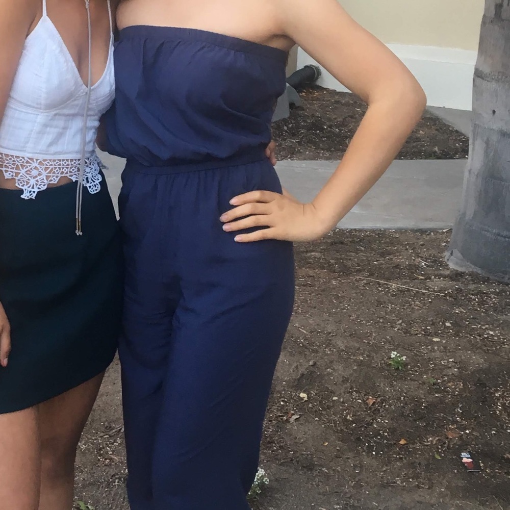 Blue jumpsuit